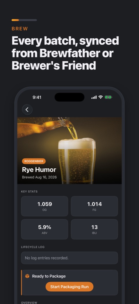 Grist on iPhone: Batches and recipes
