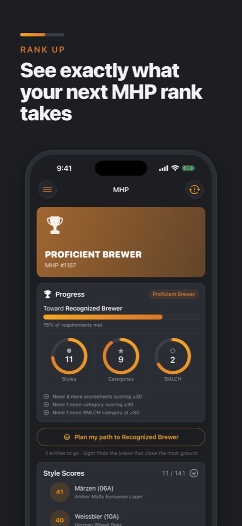 Grist on iPhone: Master Homebrewer Program progress